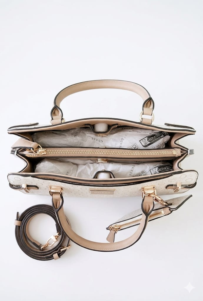 Tote-Guess-beige-convertible-a-crossbody