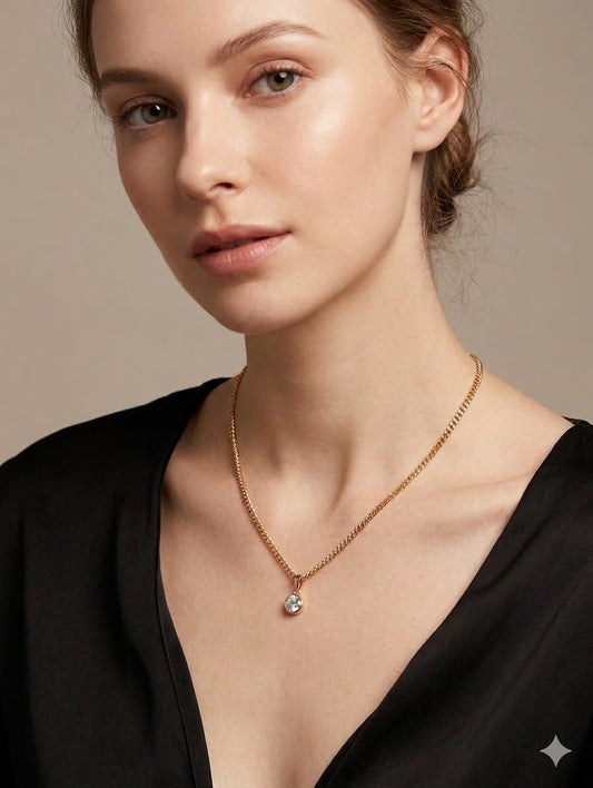 Cadena Punto de Luz de Oro 18k